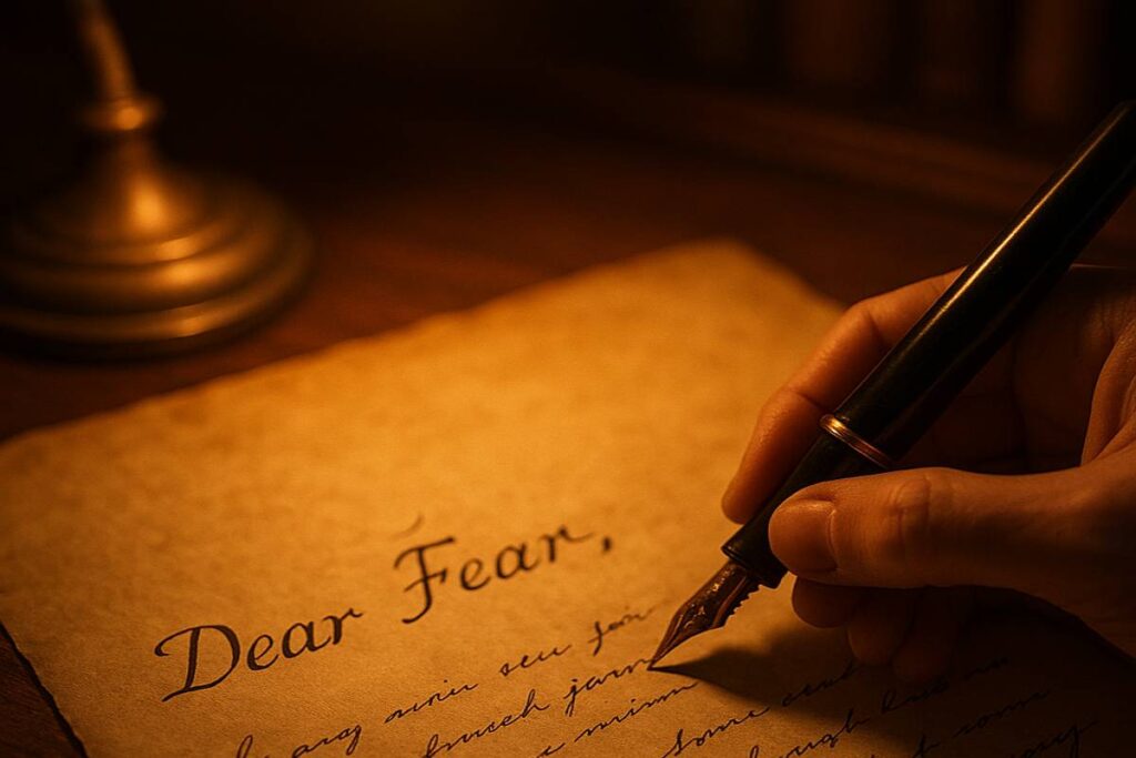 dear fear letter overcoming self doubt years ago
